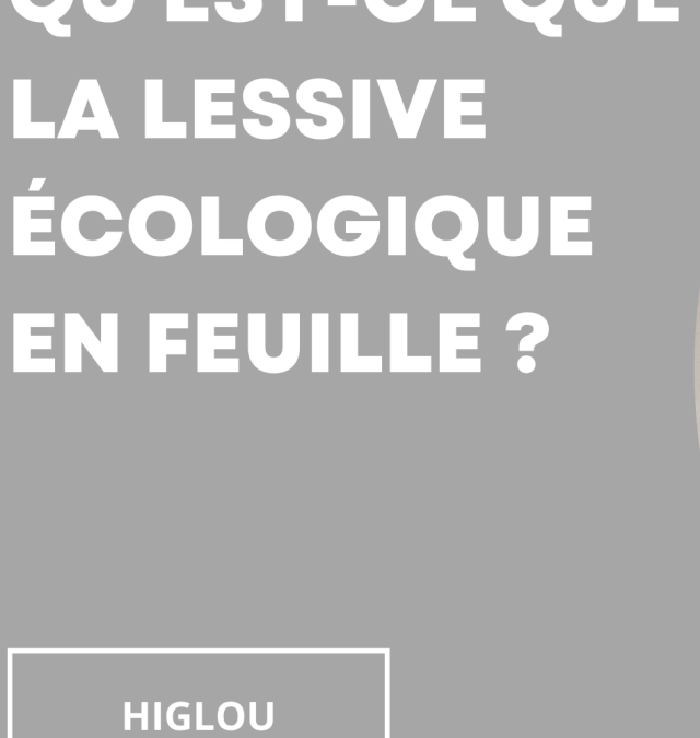 Qu’est-ce que la lessive écologique en feuille ?